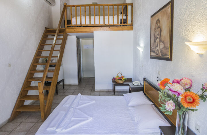 Οικογενειακό δωμάτιο loft με θέα κήπο